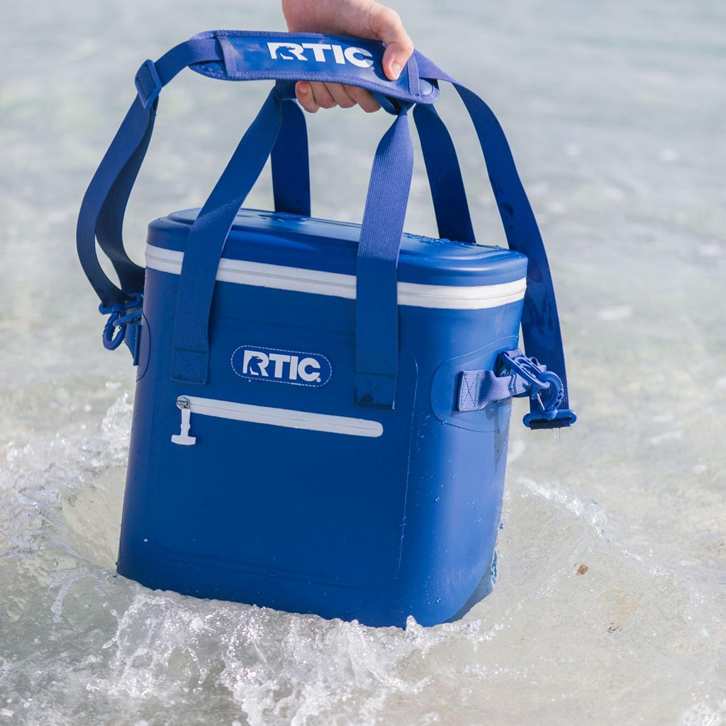 RTIC Ultra-Tough Soft Cooler 20 Can, Insulated Bag Portable Ice Chest Box for Lunch, Beach, Drink, Beverage, Travel, Camping, Picnic, Car, Trips, Floating Cooler Leak-Proof with Zipper