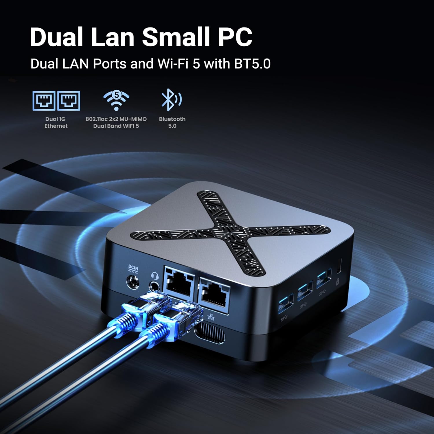MINIX NEO Z95 Mini PC,Intel 12th Gen N95,16GB LPDDR5X RAM,512GB NVMe SSD, Dual LAN Mini Computers/4K Triple Display HDMI/DP/VESA Mount/Auto Power On/WOL for Business Home Office,Digital Signage