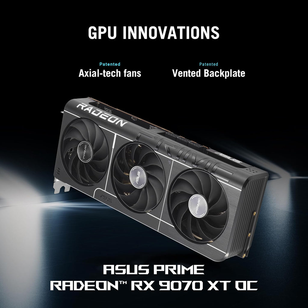ASUS ROG GM700 (2025) Gaming Desktop PC, AMD Ryzen™ 7 9800X3D Processor, AMD® Radeon™ RX 9070 XT Prime OC, 2TB M.2 NVMe™ PCIe® 4 SSD, 32GB DDR5 RAM, Windows 11 Home, GM700TZ-MS777