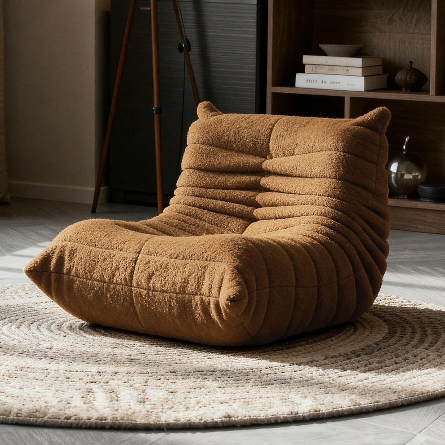 Giant Bean Bag Chair for Adults, Comfy Chair for Bedroom, Memory Foam Chair Reading Chairs for Living Room, Lounge Chair Indoorg, Floor Couch with Meditation
