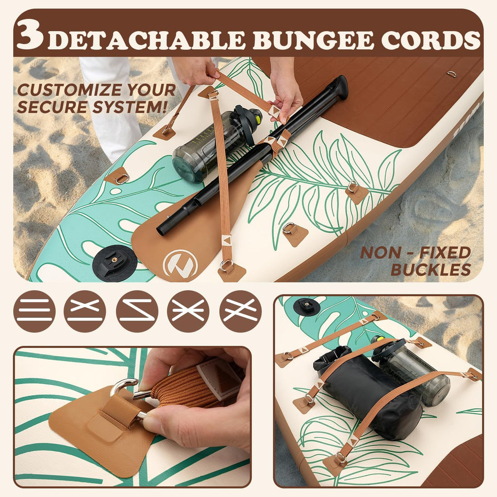 Inflatable Stand Up Paddle Board 10'6' All-Around SUP Kit - Lightweight (16 lbs), Stable & Durable, Camera Mount & Complete Accessories - SUP Board for Beginners & All Skill Levels