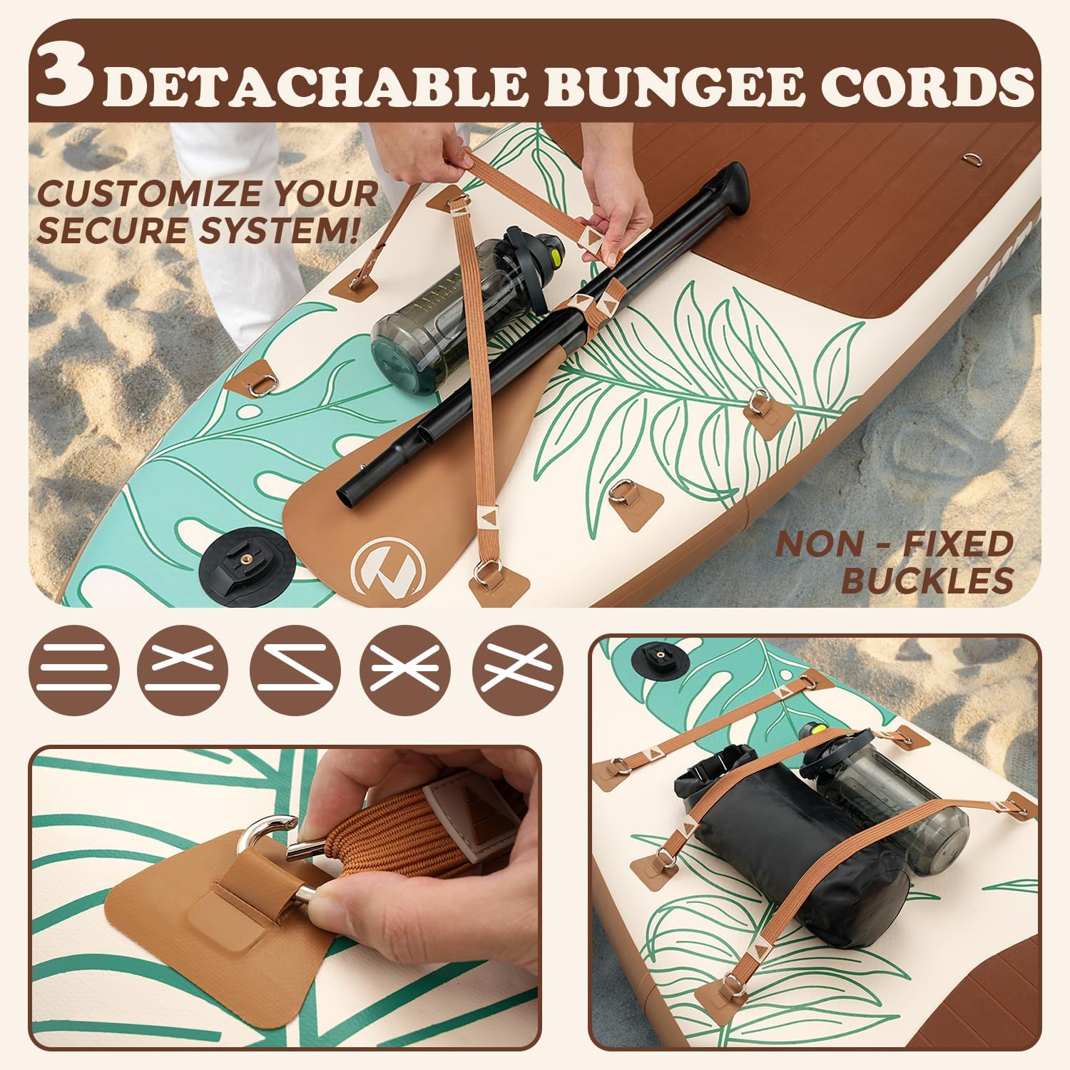 Inflatable Stand Up Paddle Board 10'6' All-Around SUP Kit - Lightweight (16 lbs), Stable & Durable, Camera Mount & Complete Accessories - SUP Board for Beginners & All Skill Levels