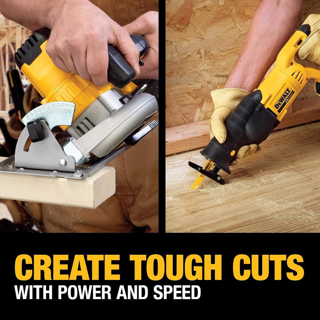 DEWALT 20V MAX Power Tools, 9 Cordless Tool Combo, Impact and Drill Driver, Oscillating Tool, Grinder,Circular and Reciprocating Saw,Right Angle Drill,Speaker,LED Light, 2 Batteries,Charger (DCK940D2)