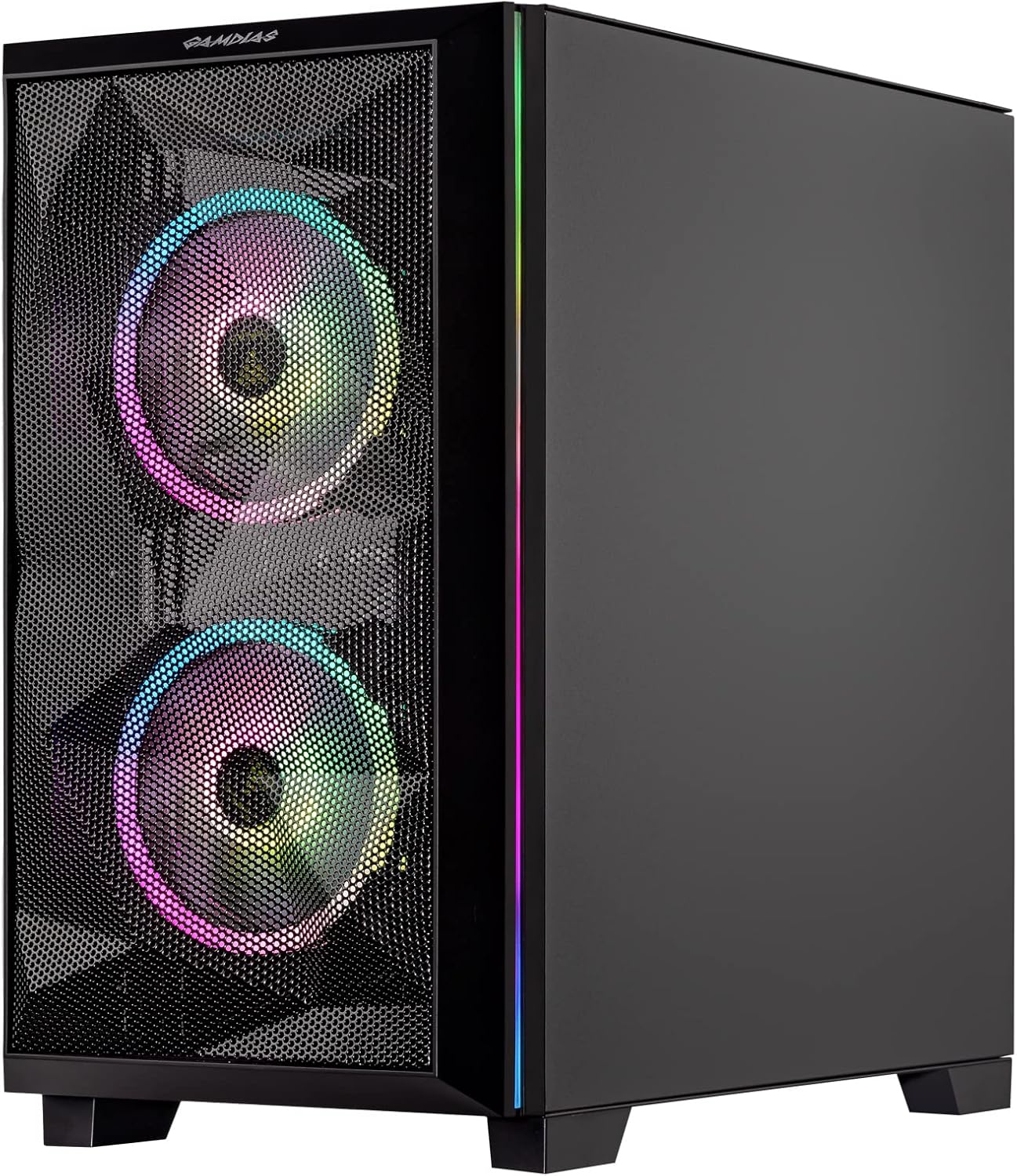 Velztorm Mini Pilum Custom Built Gaming Desktop PC (AMD Ryzen 7 5700X, GeForce RTX 5060, 16GB DDR4, 1TB PCIe SSD, 120mm AIO, 750W PSU, WiFi 4, RJ-45, HDMI, Win 11 Pro)