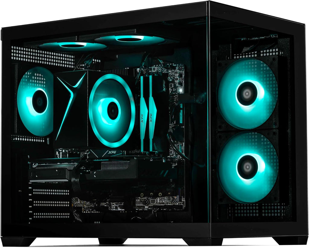 STORMCRAFT Sirius AI Gaming Desktop, AMD R7-8700F, GeForce RTX 5060, 32GB DDR5 6000Mhz RGB Memory, 1TB m.2 NVMe SSD, USB Type-C, VR-Ready, WiFi BT, Windows 11 Home for PC Gamer