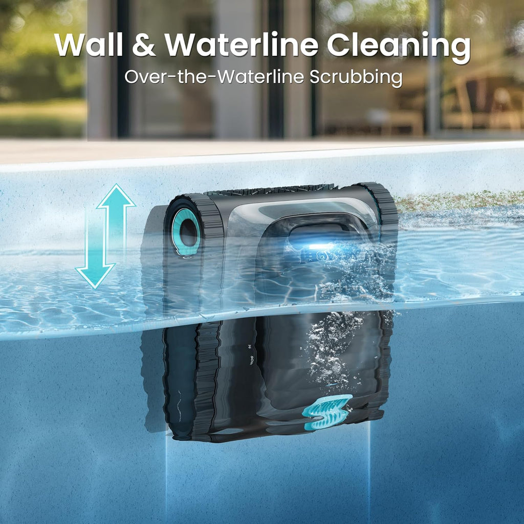 (2026 Upgrade) Aiper Scuba S1 Robotic Pool Cleaner, Weekly Custom Cleaning Plan, 270 Min Runtime, Over-the-Waterline Scrubbing, Smarter Navigation with 11 High-Precision Sensors, App Support-Gray