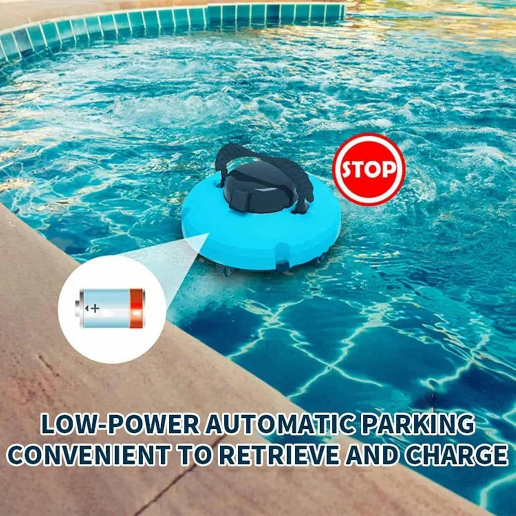 Smart Swimming Pool Cleaners, Pool Cleaning Robot Completely Automatic Swimming Pools with Improved Ultrafine Filters Ideal for Pool Surfaces Up to Green, White