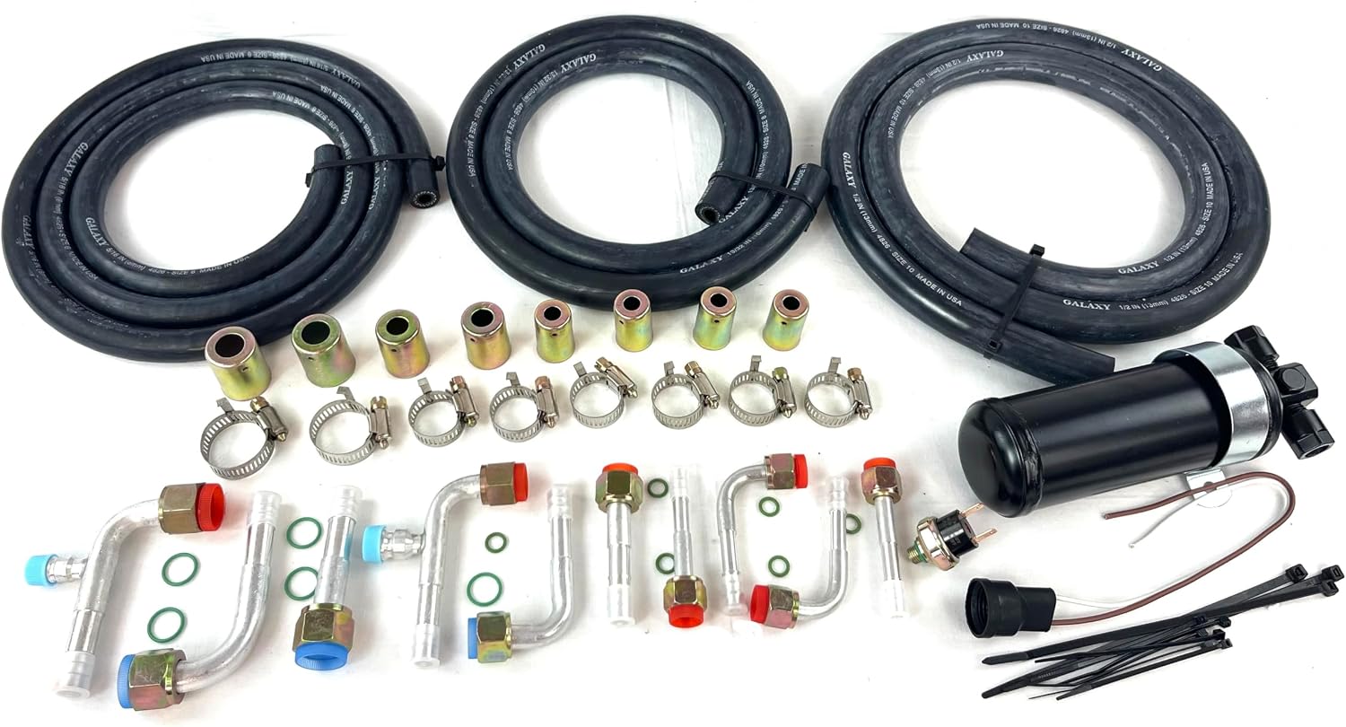 A/C KIT UNIVERSAL UNDERDASH EVAPORATOR 404-100 HEAT AND COOL 12V WITH ELECTRICAL HARNESS