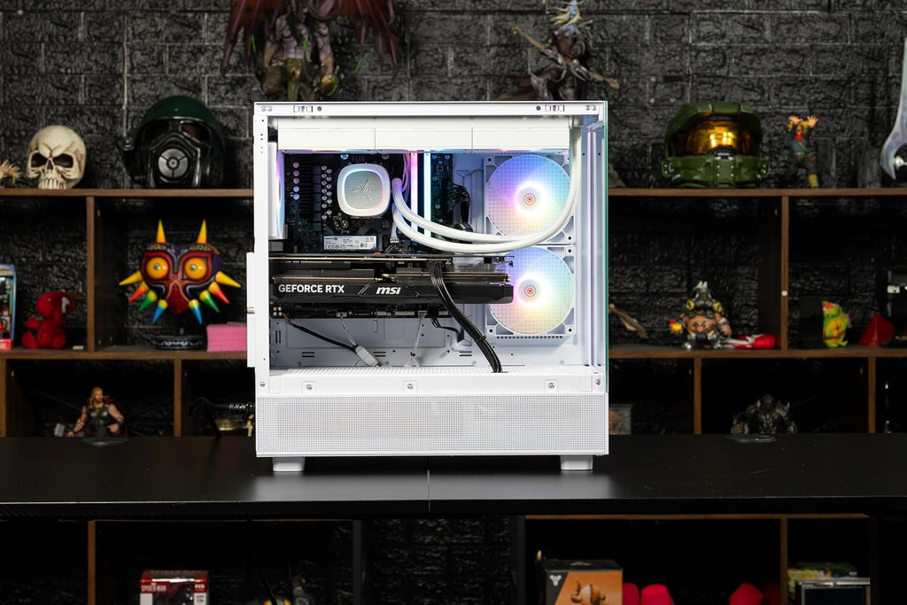 Skytech Azure Gaming PC Desktop, Ryzen 7 7800X3D 4.2 GHz (5GHz Turbo Boost), NVIDIA RTX 5070 Ti 16GB GDDR7, 1TB Gen4 SSD, 32GB DDR5 RAM 6000 RGB, 850W Gold ATX 3.0 PSU, 360mm ARGB AIO, Wi-Fi, Win 11