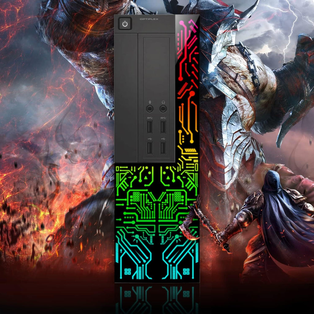 Dell Gaming OptiPlex Desktop RGB Computer PC | Intel Core i7 3.4Ghz | AMD RX 550 4GB GDDR5 | 16GB RAM 512GB SSD | RGB Gaming Keyboard & Mouse WiFi | Windows 11 HDMI (Renewed)