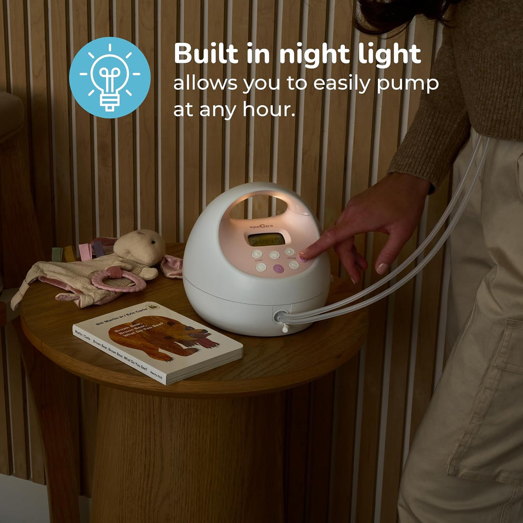 Spectra - S2 Plus Electric Breast Milk Pump with Tote Bag, Bottles and Cooler for Baby Feeding