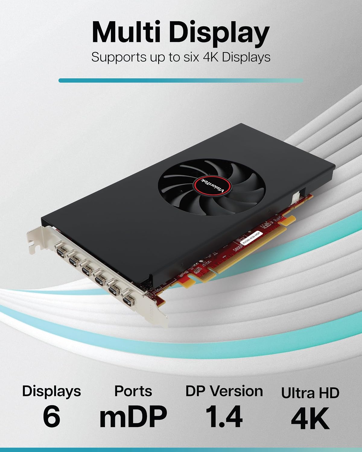VISIONTEK AMD Radeon RX 580 6M Single Fan 8GB GDDR5 PCIE 3.0 Graphics Card
