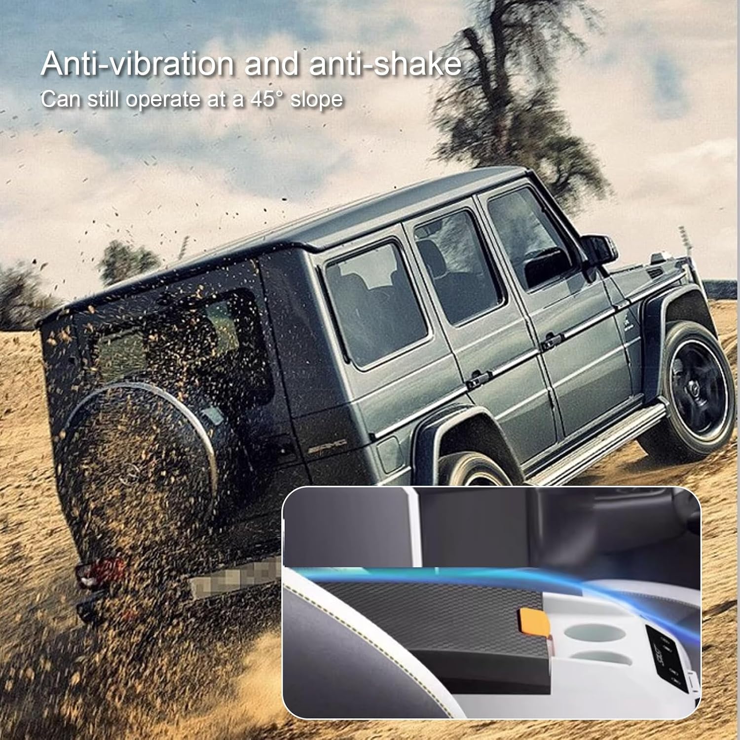 12V Car Refrigerator, Small Car Fridge with Compressor, Electric Portable Freezer for Truck, Boat, Camping, Travel, Home