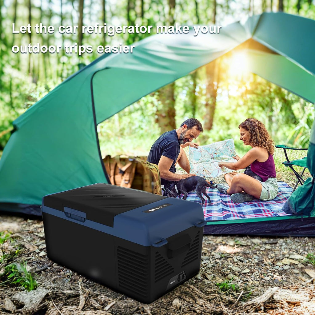 KI15 12 Volt Refrigerator,Portable Freezer,16 Quart(15L) Car Cooler,12V Car Fridge,12/24V DC 100-240V AC for Camping, Travel, Truck, RV, Boat -4℉~68℉