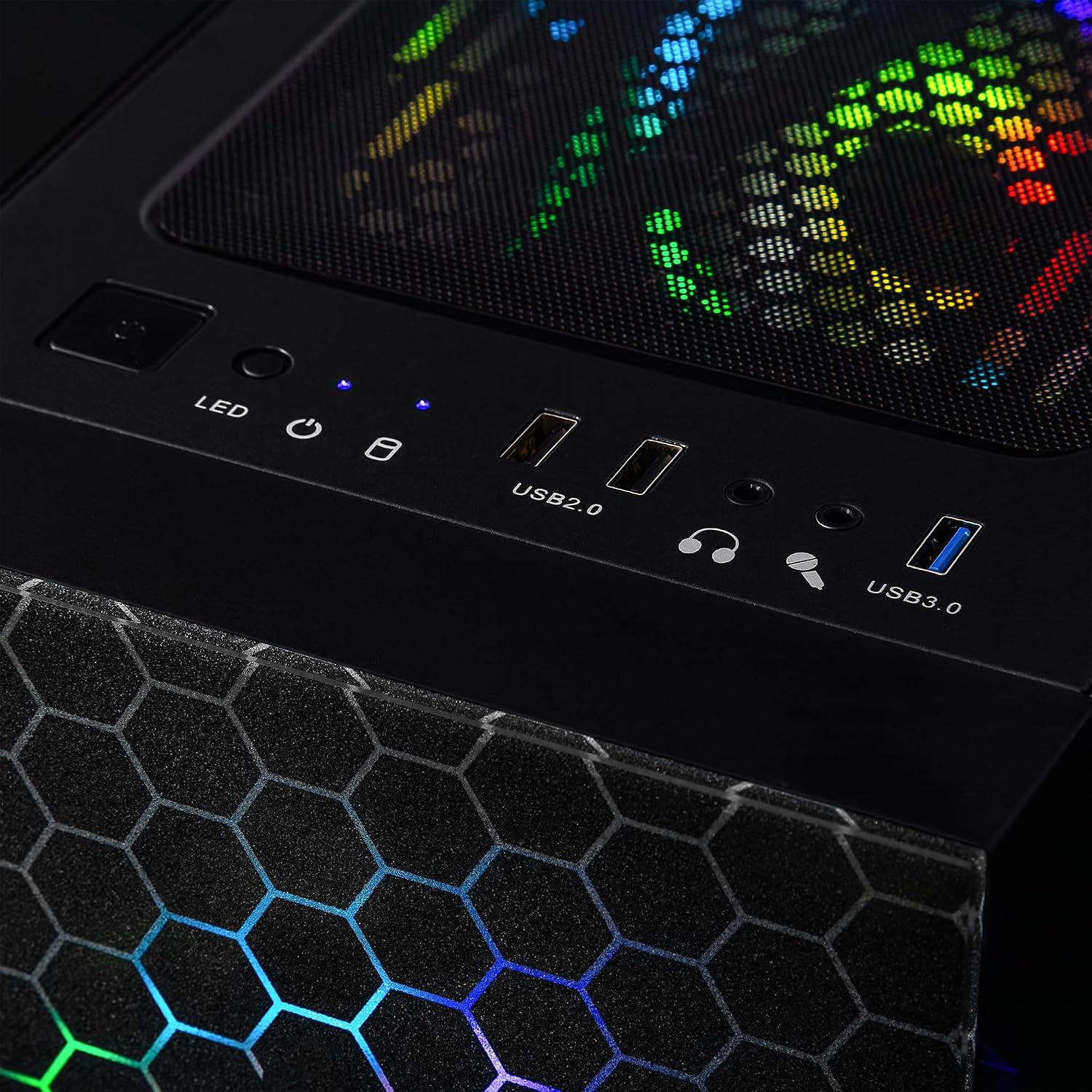 CLX Set Gaming PC - AMD Ryzen 5 8400F 4.2GHz, GeForce RTX 5060, 2TB NVMe M.2 SSD, 32GB DDR5 RGB Memory, CPU air Cooler, WiFi, Windows 11 Home, Black