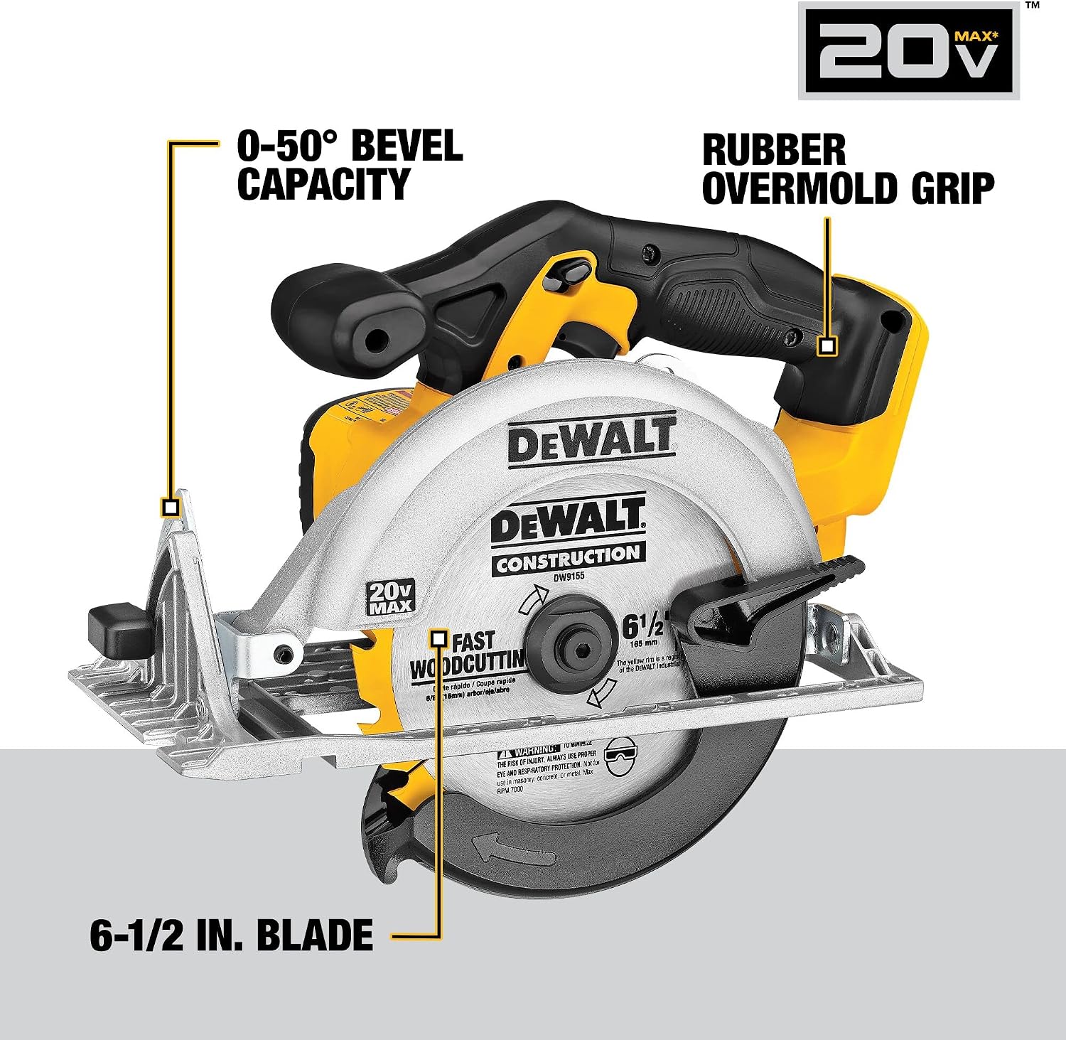 DEWALT 20V MAX 5-Tool Power Tools Combo Kit, Includes 1/2 Cordless Drill,1/4 Impact Driver, Reciprocating Saw, Circular Saw, Oscillating Tool, 5Ah Battery and Charger (DCK540D1)