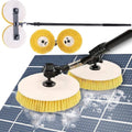 Solar Panel Electric Cleaning Tool, House Water Fed Pole Kit, Electric Water Fed Kit, Extendable Water Fed Pool Cleaning Brush and Other Cleaning Activities,7.5m