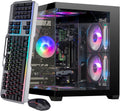 Gaming PC Computer Desktop – i7 Xeon E5 3.20 GHz 12-Core Processor, GeForce GT1030, 16GB RAM, 512GB SSD + 1 TB HDD, Wi-Fi 6 & Bluetooth 5.4, 9 ARGB Fans, Windows 11 Pro, 650W PSU
