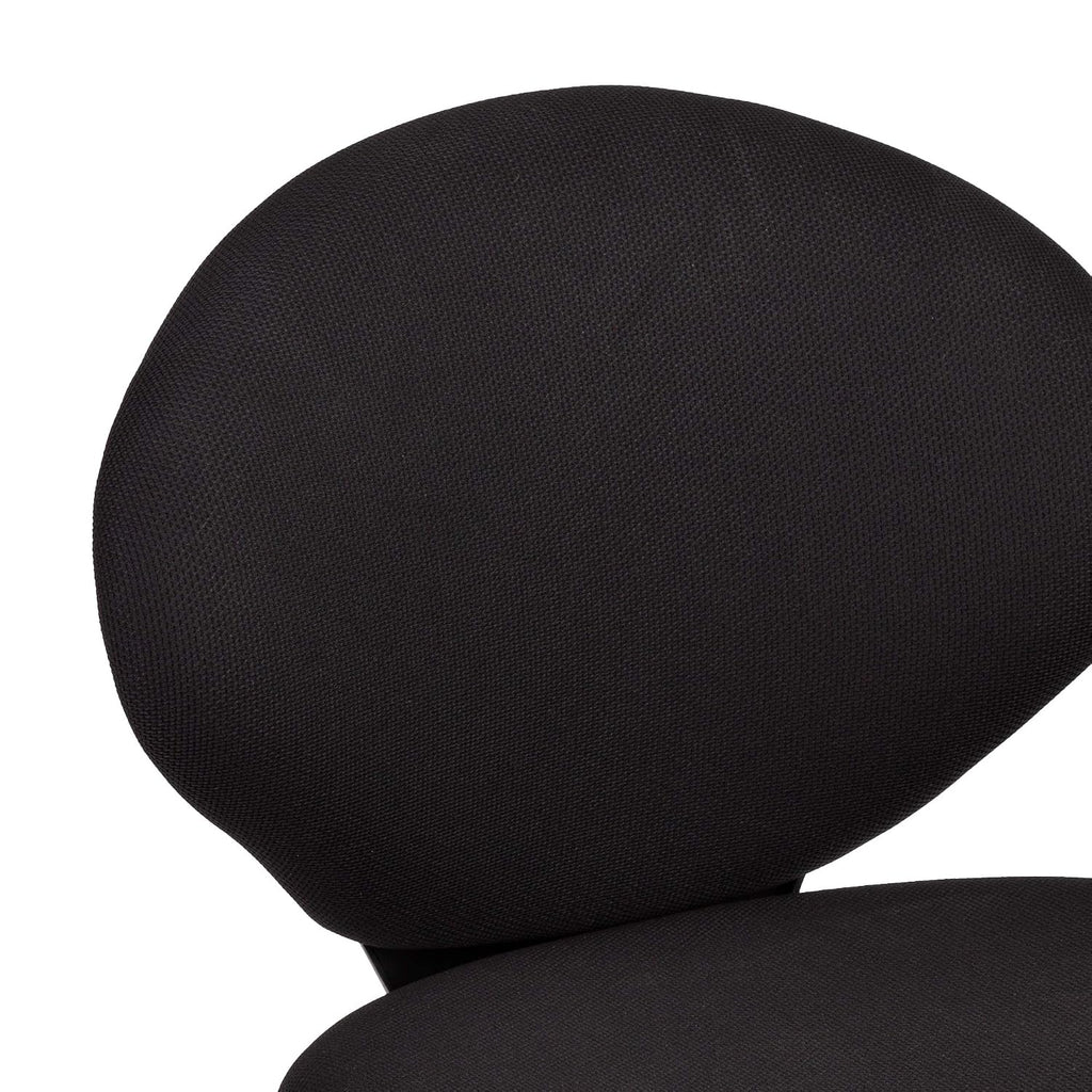 Norwood Commercial Furniture - NOR-ENI225BK-SO 360-Degree Swivel Padded Floor Chair with Back Rest for Teachers, Students, and Gamers, Black