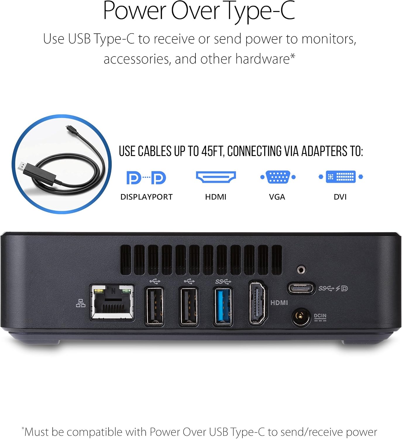 ASUS Chromebox 3 Mini PC with Intel Core i7-8550U Processor, 4K UHD Graphics and Power Over Type C (Renewed)
