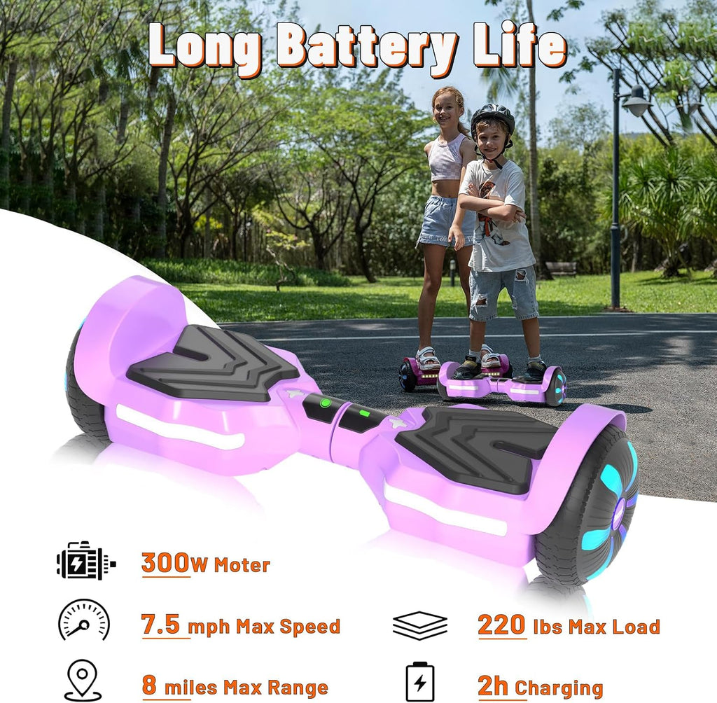 SIMATE Scooter, Bluetooth Speakers and LED Light-Up Wheels, APP Control, Dual 250W Motors, 8.5 mph Max Speed & 8.5 Miles Max Range, Gifts for Kids Adults Girls Boys