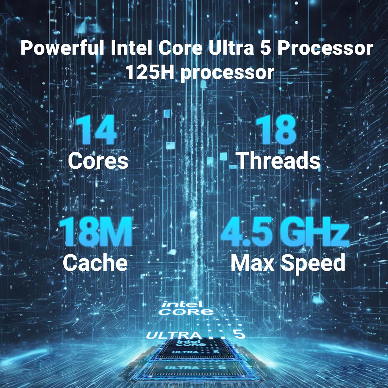 MINIX EU512-AI Mini PC Intel Core Ultra 5 125H 16GB DDR5/512GB SSD 8K Quad Output/Thunderbolt 4/Whisper-Quiet Office Design/AI Boost NPU/Dual 2.5G/Wi-Fi 6E Windows 11 Pro Home & Business Computer