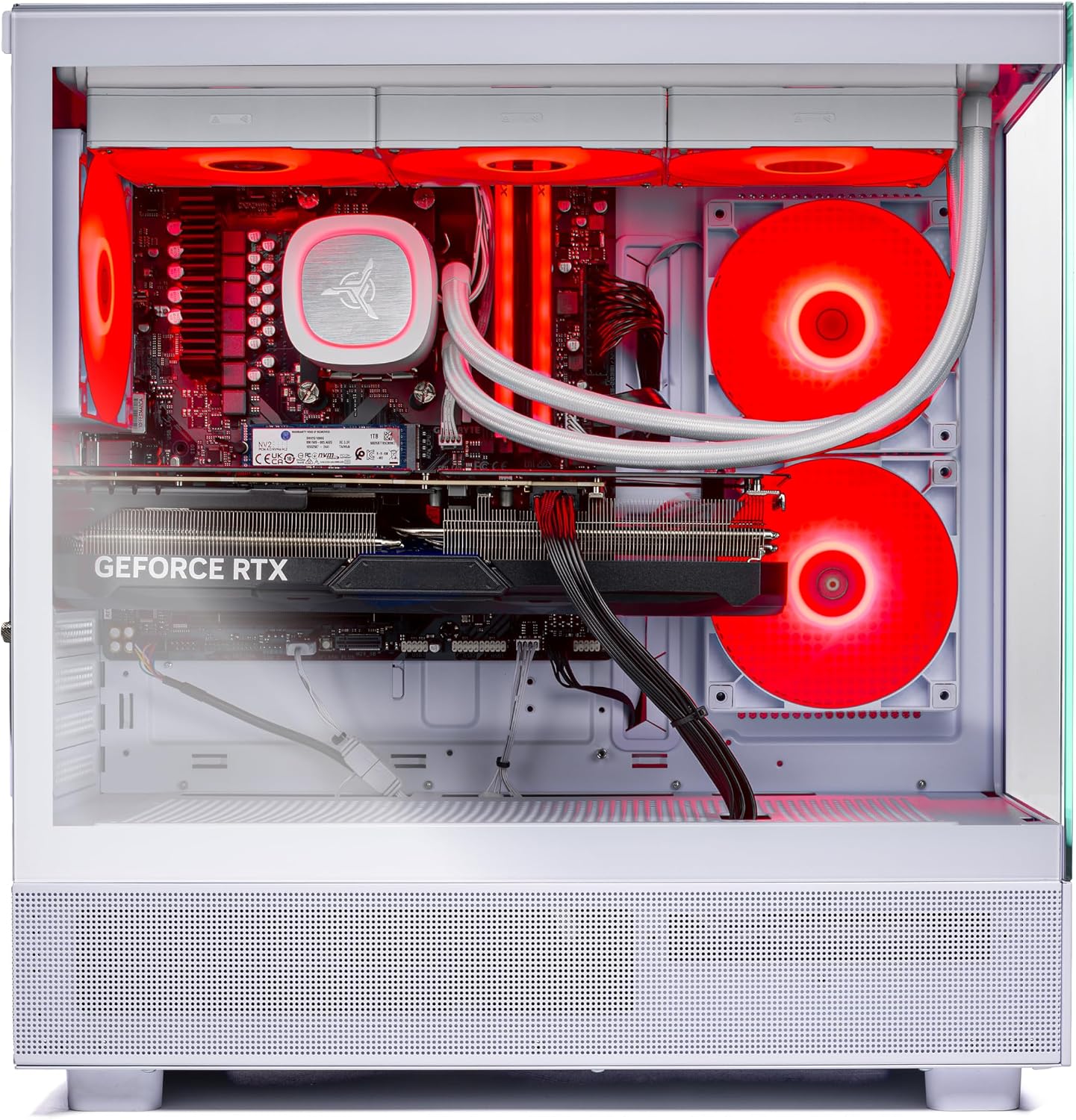 Skytech Azure Gaming PC Desktop, Ryzen 7 7800X3D 4.2 GHz (5GHz Turbo Boost), NVIDIA RTX 5070 Ti 16GB GDDR7, 1TB Gen4 SSD, 32GB DDR5 RAM 6000 RGB, 850W Gold ATX 3.0 PSU, 360mm ARGB AIO, Wi-Fi, Win 11