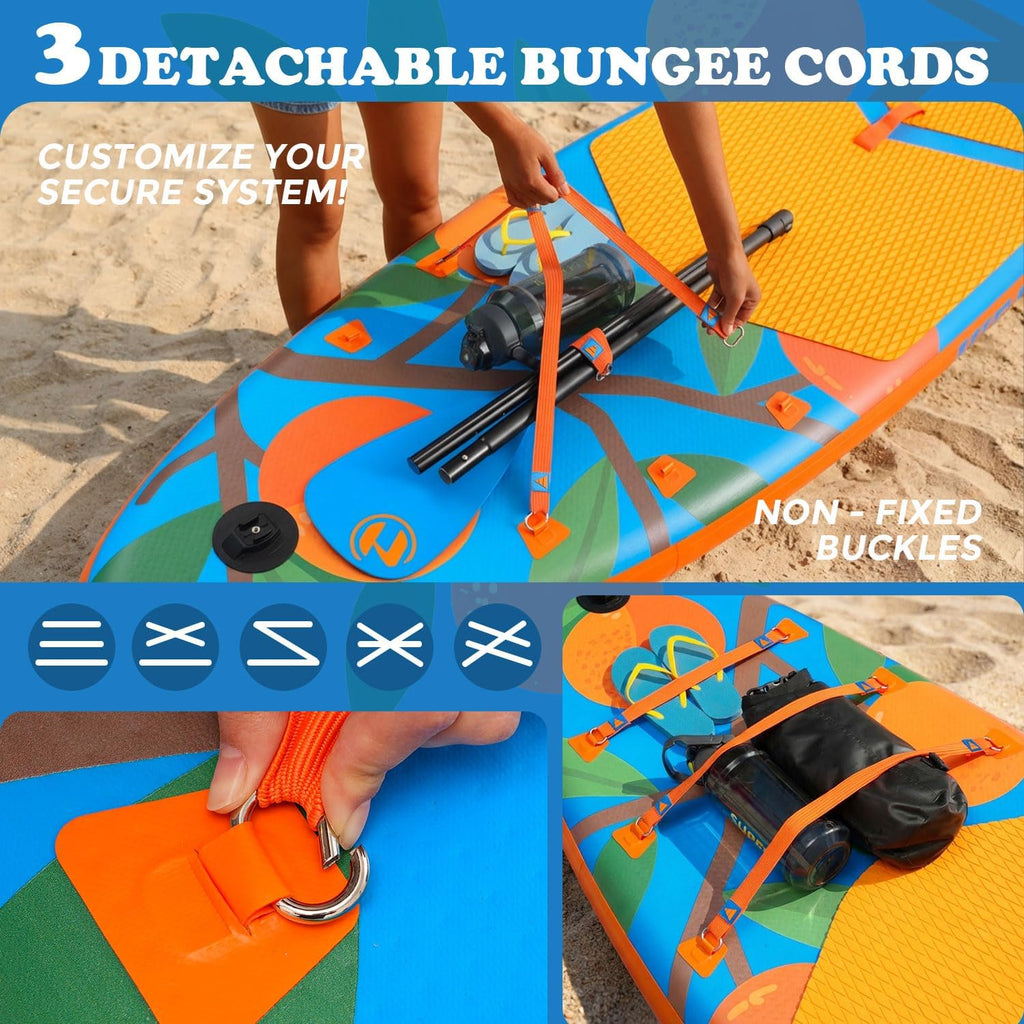 Inflatable Stand Up Paddle Board 10'6' All-Around SUP Kit - Lightweight (16 lbs), Stable & Durable, Camera Mount & Complete Accessories - SUP Board for Beginners & All Skill Levels