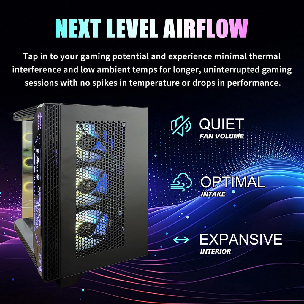 ARGB Gaming PC Desktop, i7-11700F (8-Core up to 4.9GHz), RTX 2080 Ti 11GB, 32GB DDR4 RAM, 1TB NVMe SSD, 800W PSU, Wi-Fi 6, Windows 11 – High-Performance Gaming & Streaming