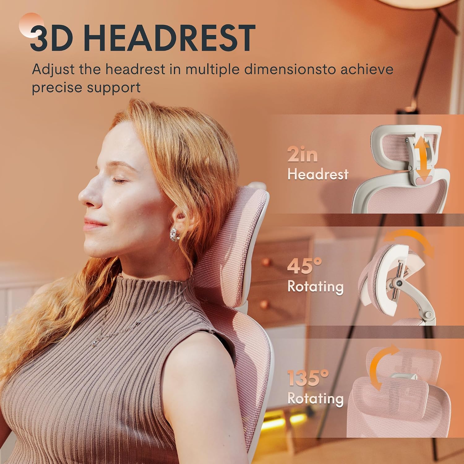FLEXISPOT Foldex Ergonomic Office Chair, Folding Chair for Small Spaces with Lumbar Support, Flip-up Armrests, 3D Headrest, Desk Chairs with Footrest for Work,Video Game (Foam Seat, Grey)