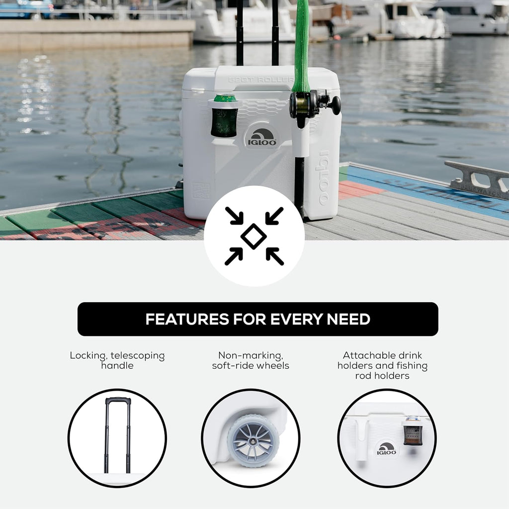Igloo Marine Cooler | Insulated Hard Shell Ice Chest |Great for Fishing, Camping, Boating, & More