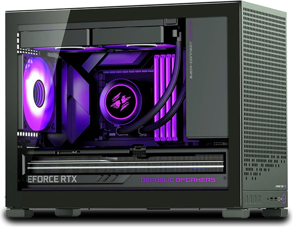 TWELF Nyx D32 Gaming PC – Ryzen 5 5500, RX 7600 8GB, 16GB DDR4, 512GB NVMe SSD, Windows 11 Pro, Liquid Cooled, Mini Tower - Mystery Gift Included