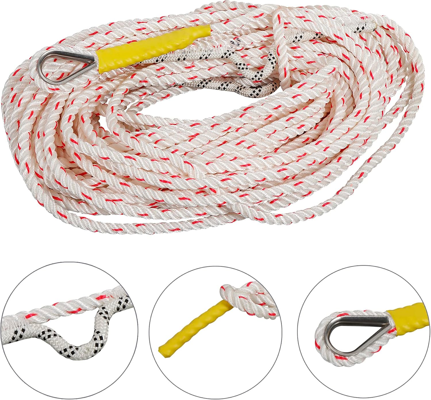Box Anchor Kit 13LBS/19LBS/25LBS, Boat Anchor with 16.5 Feet Elastic Rope & 100 Feet Nylon Rope, Hot-Dipped Galvanized Folding Boat Slide Cube Anchor (Box Style) Suitable for Boats