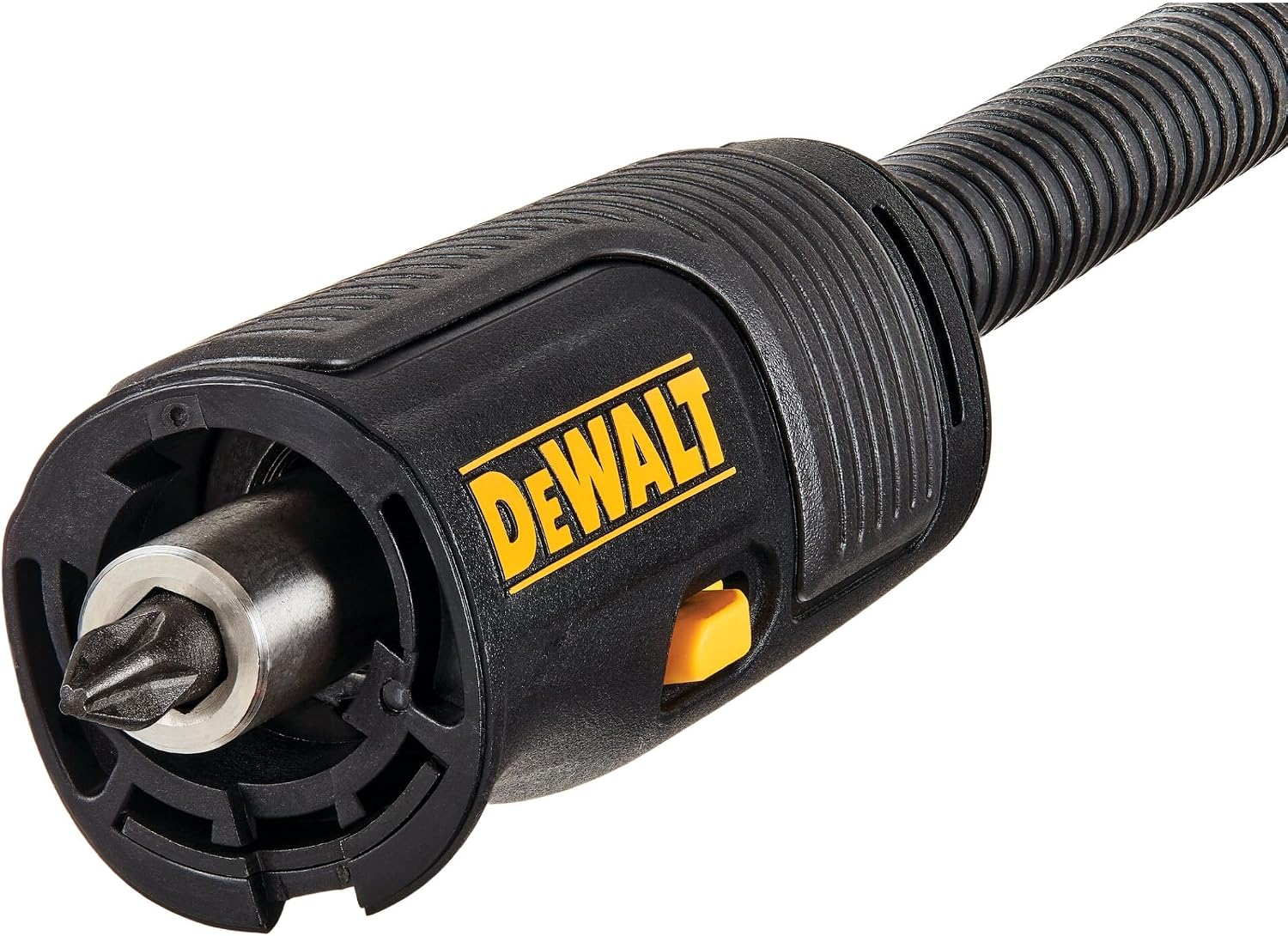 DEWALT FLEXTORQ Right Angle Drill Attachment,4-in-1 System,12-Inch Compact,Straight Flexible Shaft 90 Degree Drill Adapter (DWAMRASETFT),(Pack of 5)