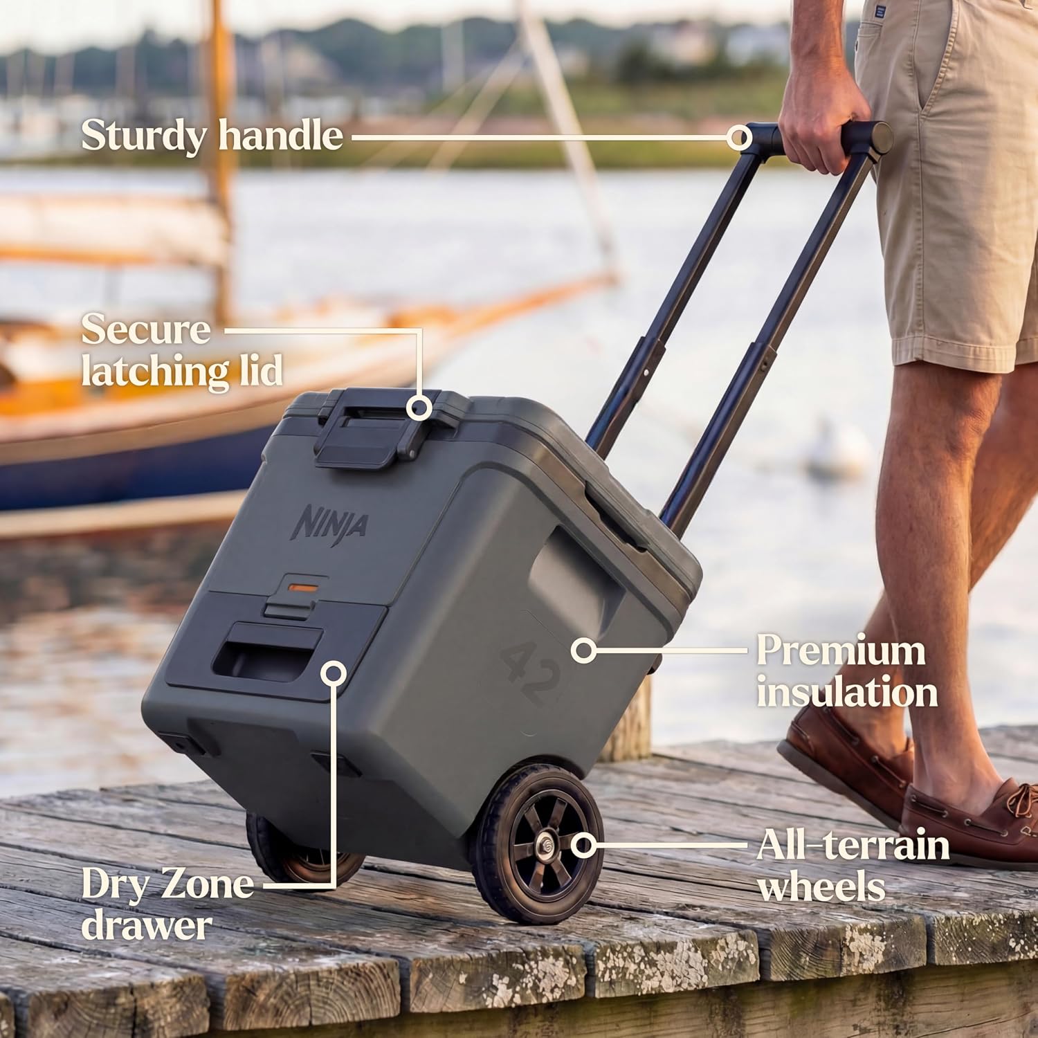 Ninja FrostVault 30QT Cooler with Wheels