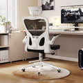 Ergonomic Office Chair, High-Back Mesh Computer Desk Chair with Adjustable Height, Lumbar Support, Flip-Up Armrests,headrest，and Swivel Rolling Design for Home and Office Use