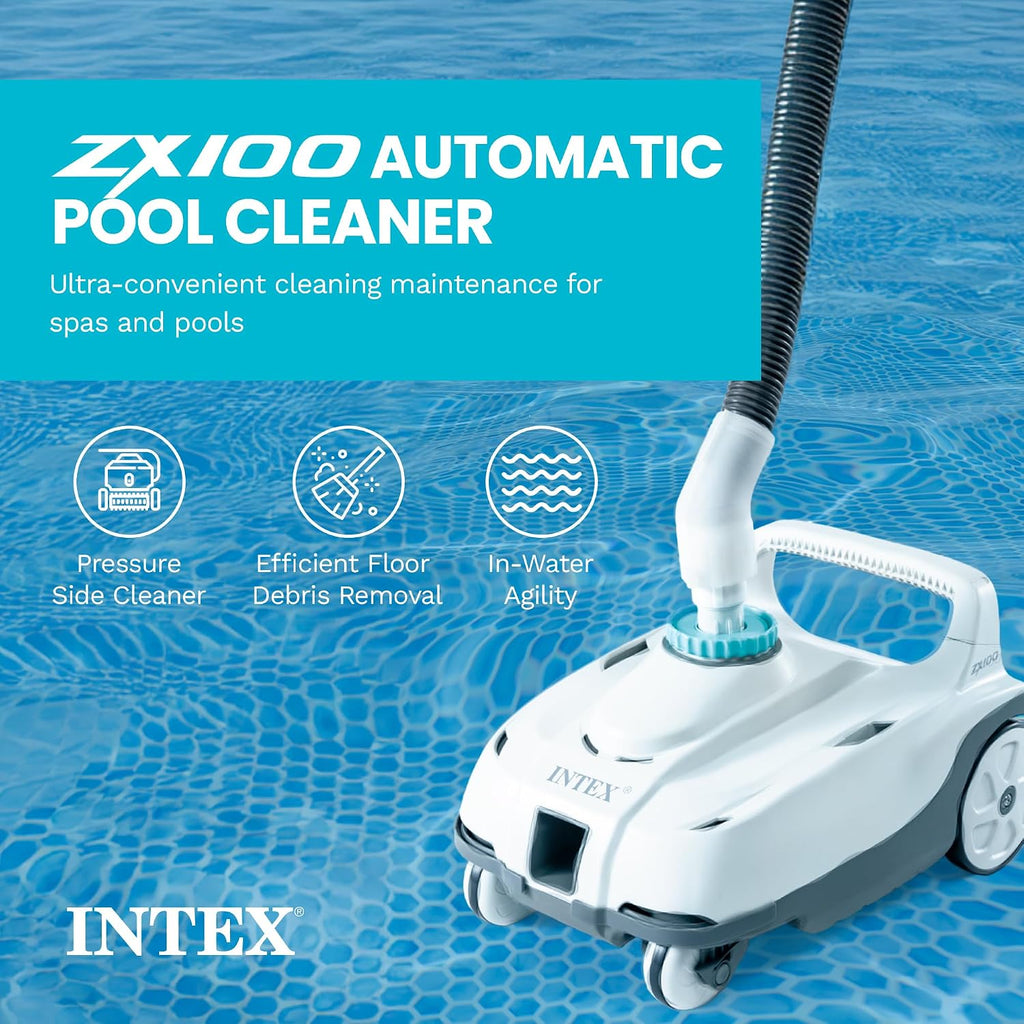 INTEX 26367EH Ultra XTR 24ft x 12ft x 52in Above Ground Swimming Pool Set with Sand Filter Pump and Deluxe Automatic Vacuum Cleaner