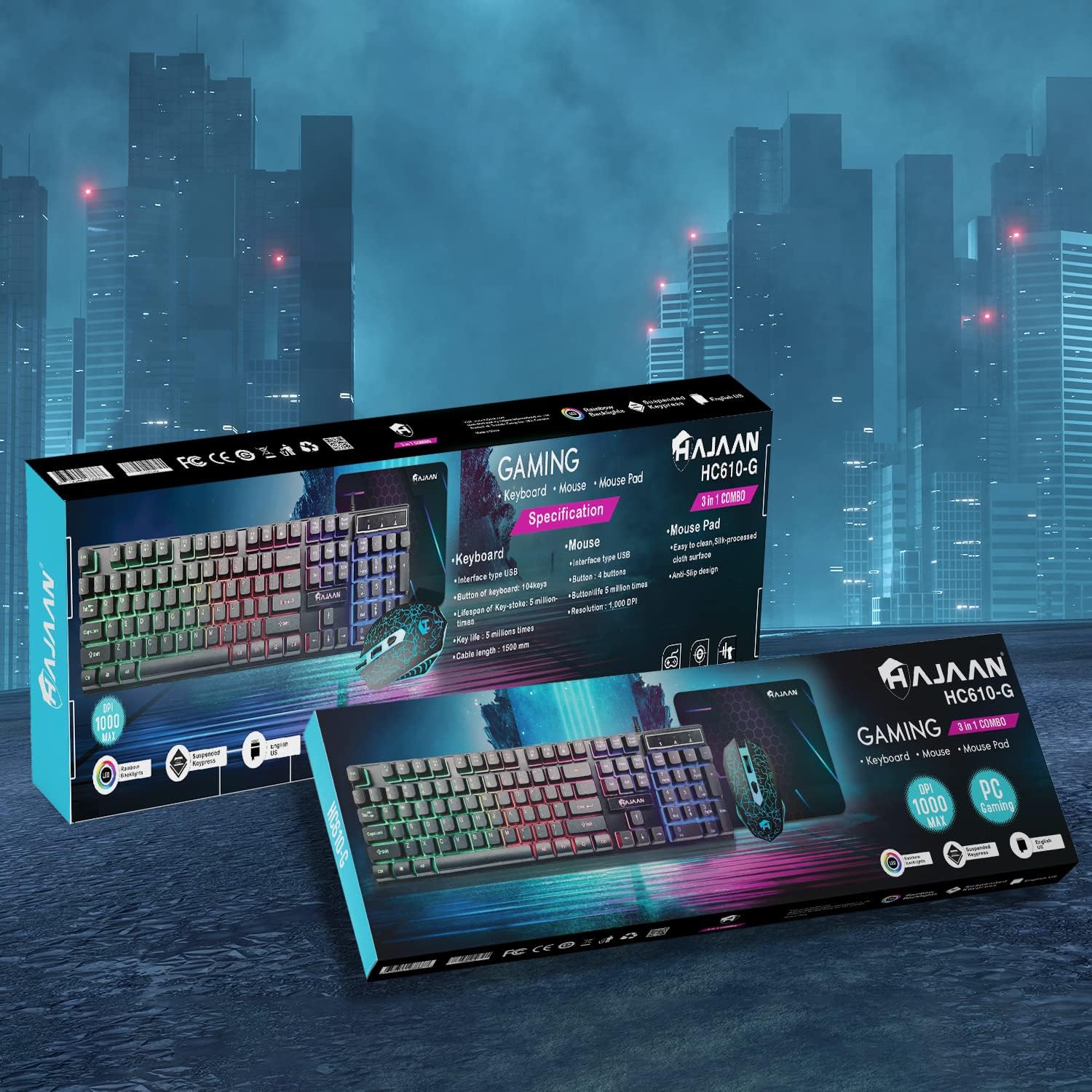 HP Custom Built RGB Lights PC ProDesk Desktop Computer Intel Core i5 4570 Quad-Core Processor 8GB RAM 512GB SSD Windows 11 Wi-Fi Gaming PC Keyboard & Mouse (Renewed)