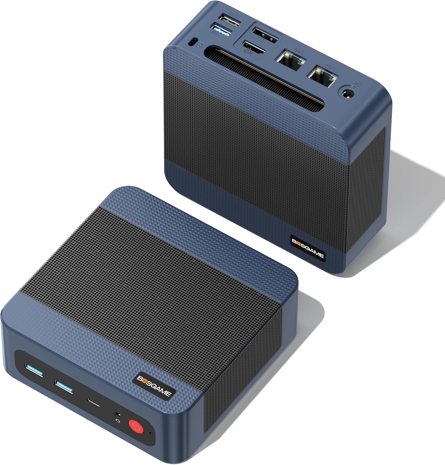 BOSGAME P3 Mini PC AMD Ryzen 7 6800H (up to 4.7GHz), 32GB DDR5 1TB PCIe 4.0 SSD Mini Desktop Computer, Full-Featured USB4, Dual 2.5G LAN, Triple Display, WiFi 6E, Micro Gaming PC