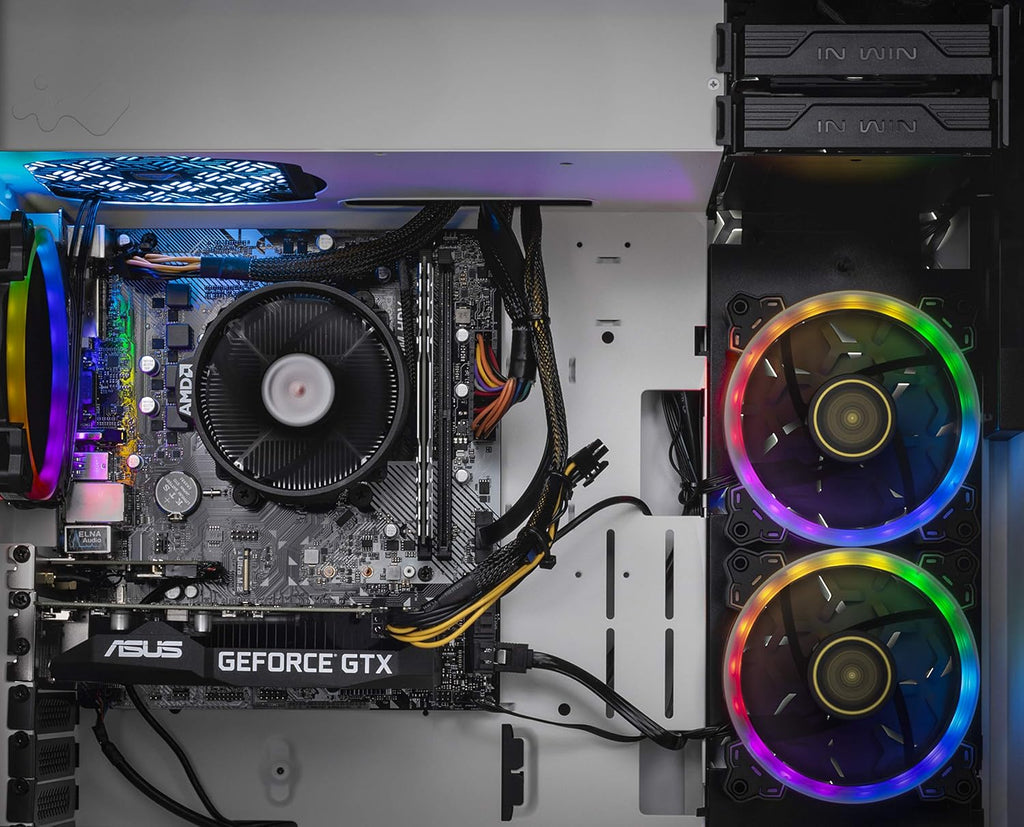 Skytech Shiva Gaming PC Desktop - AMD Ryzen 5 2600, NVIDIA RTX 2060, 16GB DDR4, 500G SSD, RGB Fans