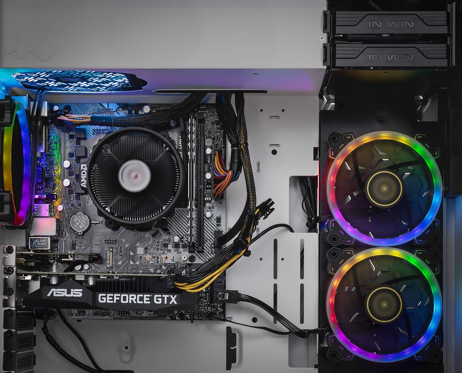 Skytech Shiva Gaming PC Desktop - AMD Ryzen 5 2600, NVIDIA RTX 2060, 16GB DDR4, 500G SSD, RGB Fans