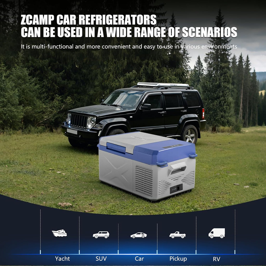 X9 12 Volt Refrigerator,Mini Portable Freezer,10 Quart Electric Cooler,12V Car Fridge,12/24V DC 100-240V AC for Ourdoor, Camping, Travel, Truck,RV, Boat -4℉~68℉
