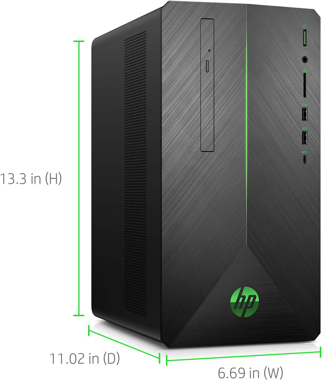 hp VR Ready Pavilion Gaming PC Desktop Computer, Intel Core i5-9400F, NVIDIA GeForce GTX 1660Ti, 8GB RAM, 256GB SSD, Windows 10 (690-0073w, Black)