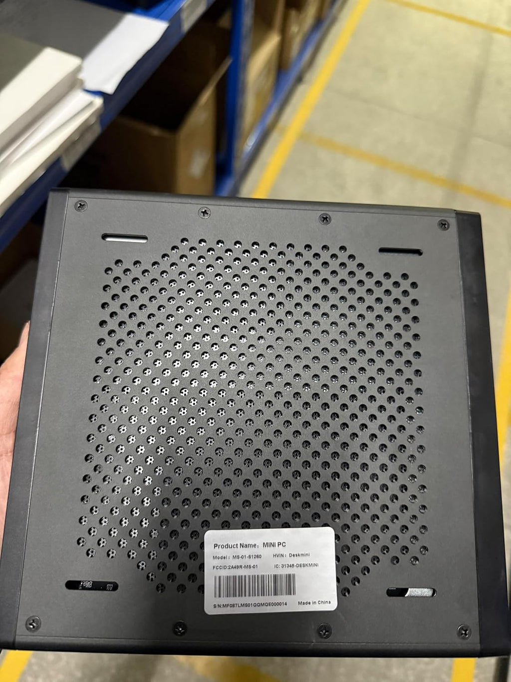 MINISFORUM MS-01-S1260 Mini PC Barebone with Intel Core i5-12600H,vPro Enterprise Support,2x10Gbps SFP+LAN/2x2.5G RJ45/2xUSB4/HDIM/16xPCIe 4.0/M.2 NVMe SSD/U.2 NVMe SSD,Mini Computer(No OS/RAM/SSD)