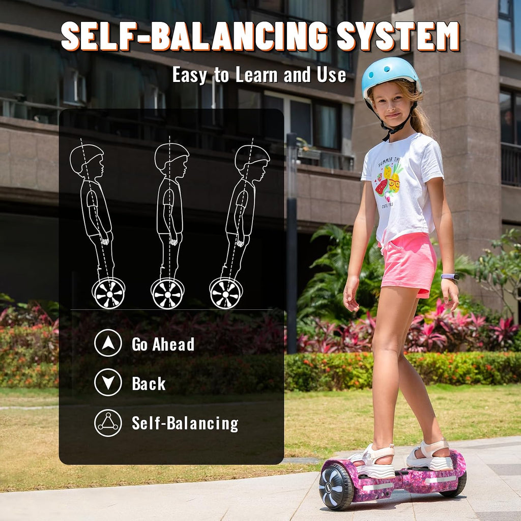 SIMATE Scooter, Bluetooth Speakers and LED Light-Up Wheels, APP Control, Dual 250W Motors, 8.5 mph Max Speed & 8.5 Miles Max Range, Gifts for Kids Adults Girls Boys