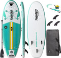 THURSO SURF Prodigy Junior Kids Inflatable SUP Stand Up Paddle Board 7'6 x 30'' x 4'' Two Layer Includes Adjustable Carbon Shaft Paddle/3 Fins/Leash/Duffle Bag/NO Pump Included