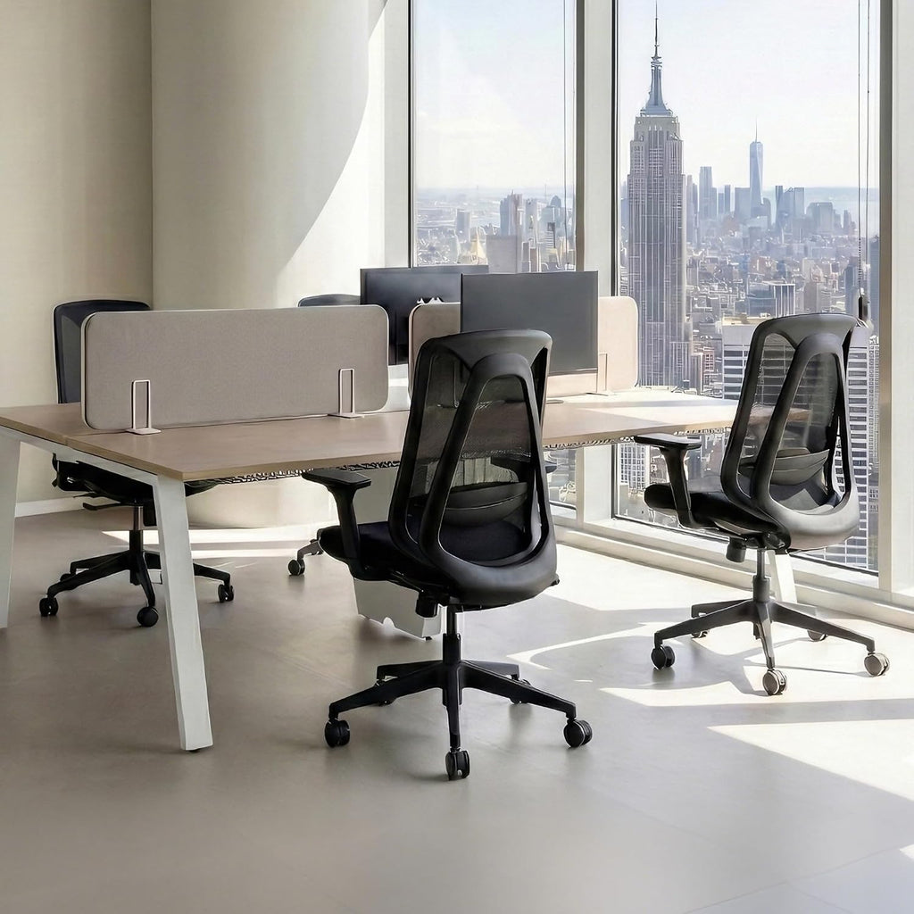 EUREKA ERGONOMIC Office Chair, Ergonomic Computer Desk Chairs with Lumbar Support, 3D Adjustable Armrests, Work Chair with Wheels for Office and Home, Black