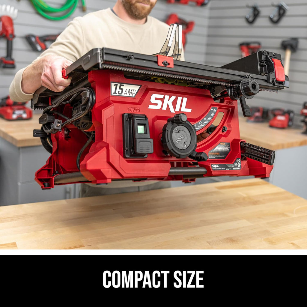 SKIL 15 Amp 8-1/4' Compact Portable Jobsite Table Saw (Stand SFS0001 Sold Separately)-TS6308-00