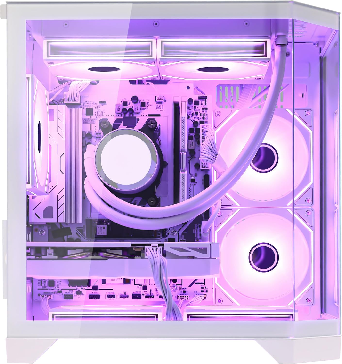 Ocean of Stars AI Ready Gaming PC Desktop -RTX 5070 12GB -AMD Ryzen 7 7800X3D 8-Core 4.2GHz -16GB DDR5 6000MHz RAM -1TB PCIe SSD - 850W PSU -Windows 11 -RGB Prebuilt PC Computer -White