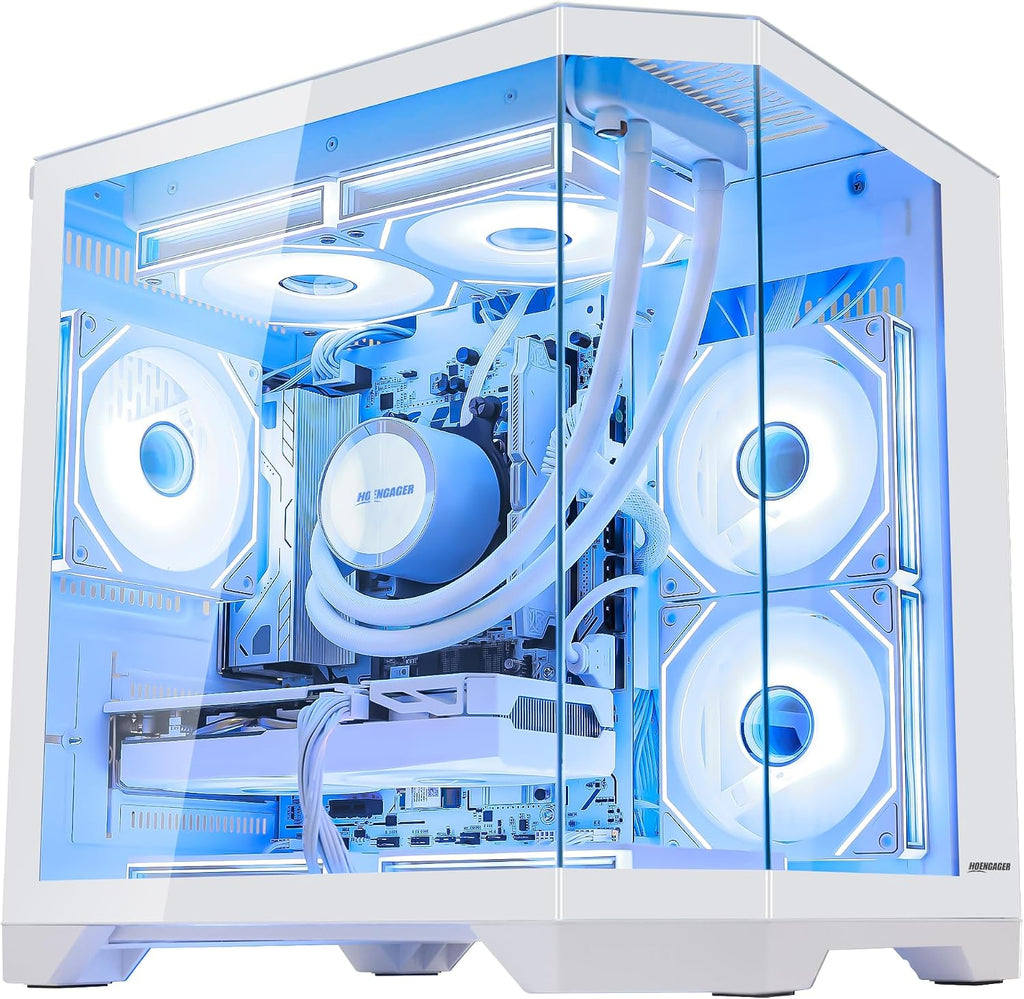 Ocean of Stars AI-Optimized Gaming PC -AMD Ryzen 7 7800X3D 4.2 GHz, RTX 5060 8G, 32GB DDR5 RAM 6000MHz, 1TB PCIe SSD, 11AC WiFi,Windows 11 64-bit -White